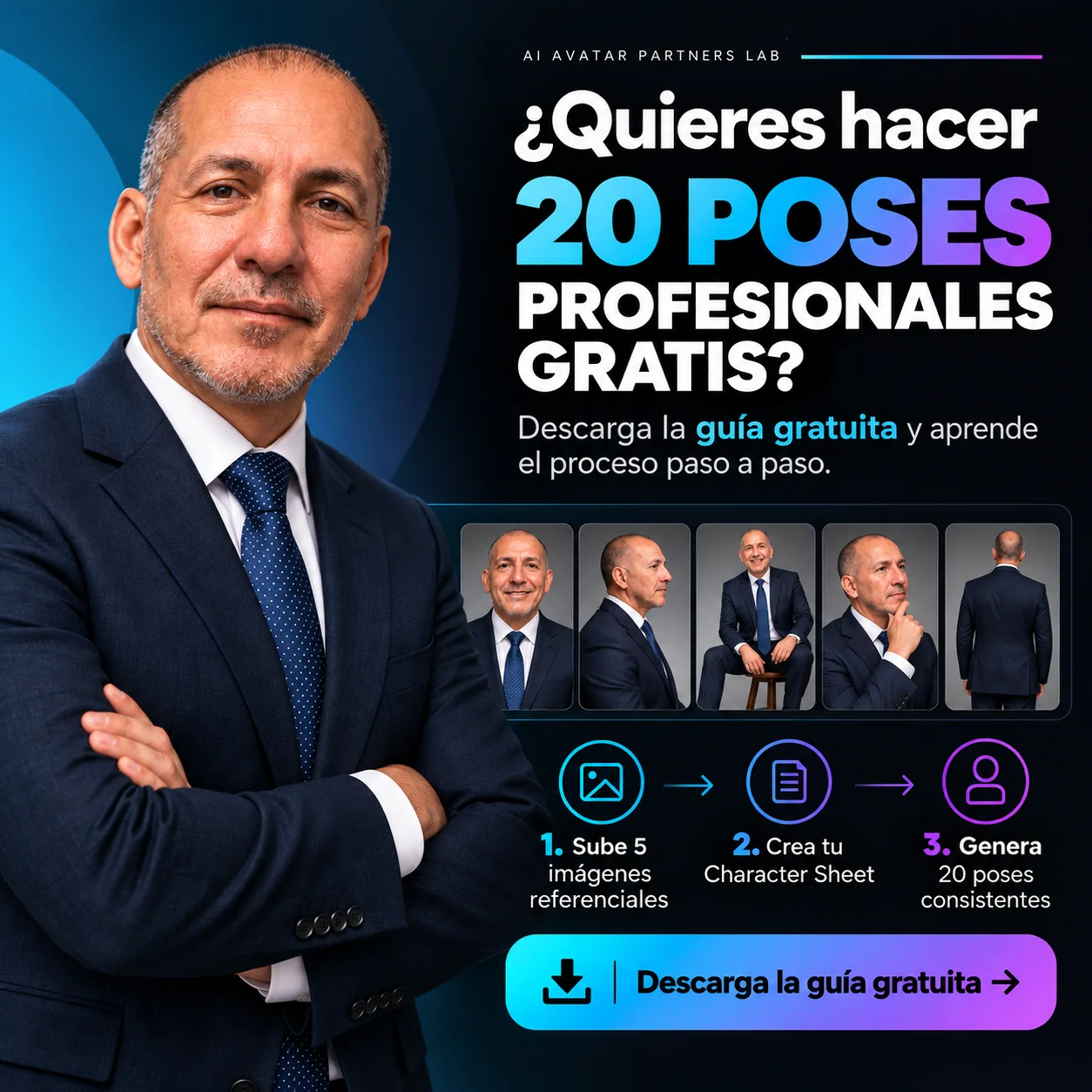 Guia gratuita de 20 poses consistentes