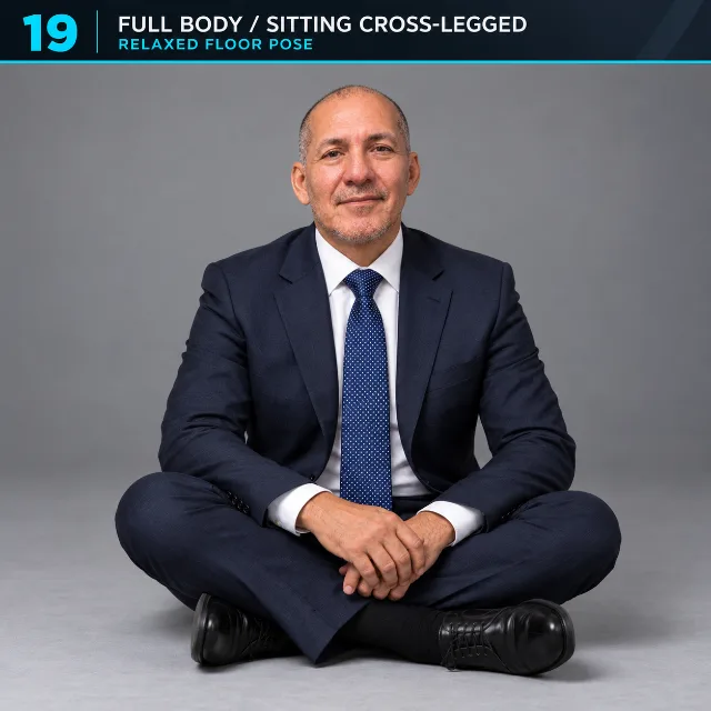SITTING CROSS-LEGGED full body -  sitting